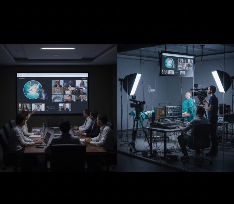 professional video studio for surgery education program